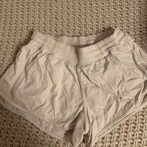 white lululemon shorts